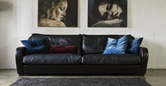 Трехместный кожаный диван FIORANO Modern LUX